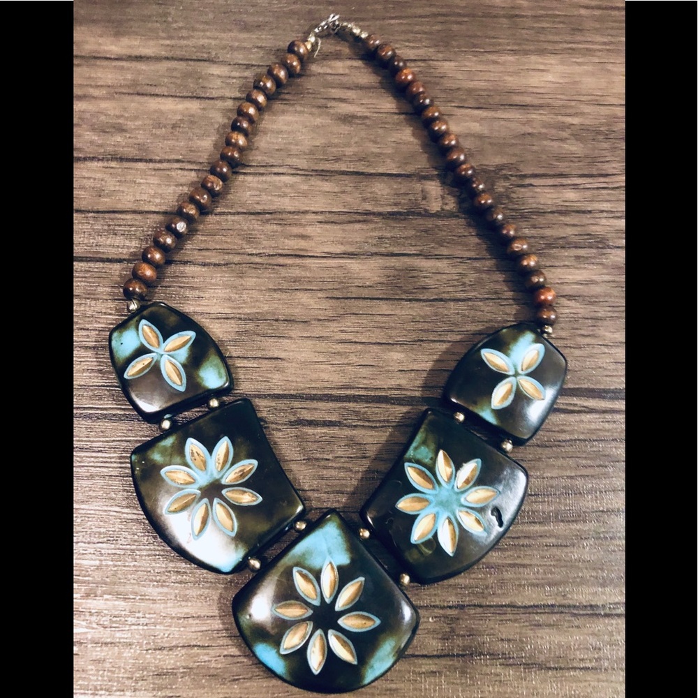 Vintage Earthen Eco Friendly Handcrafted Necklace
